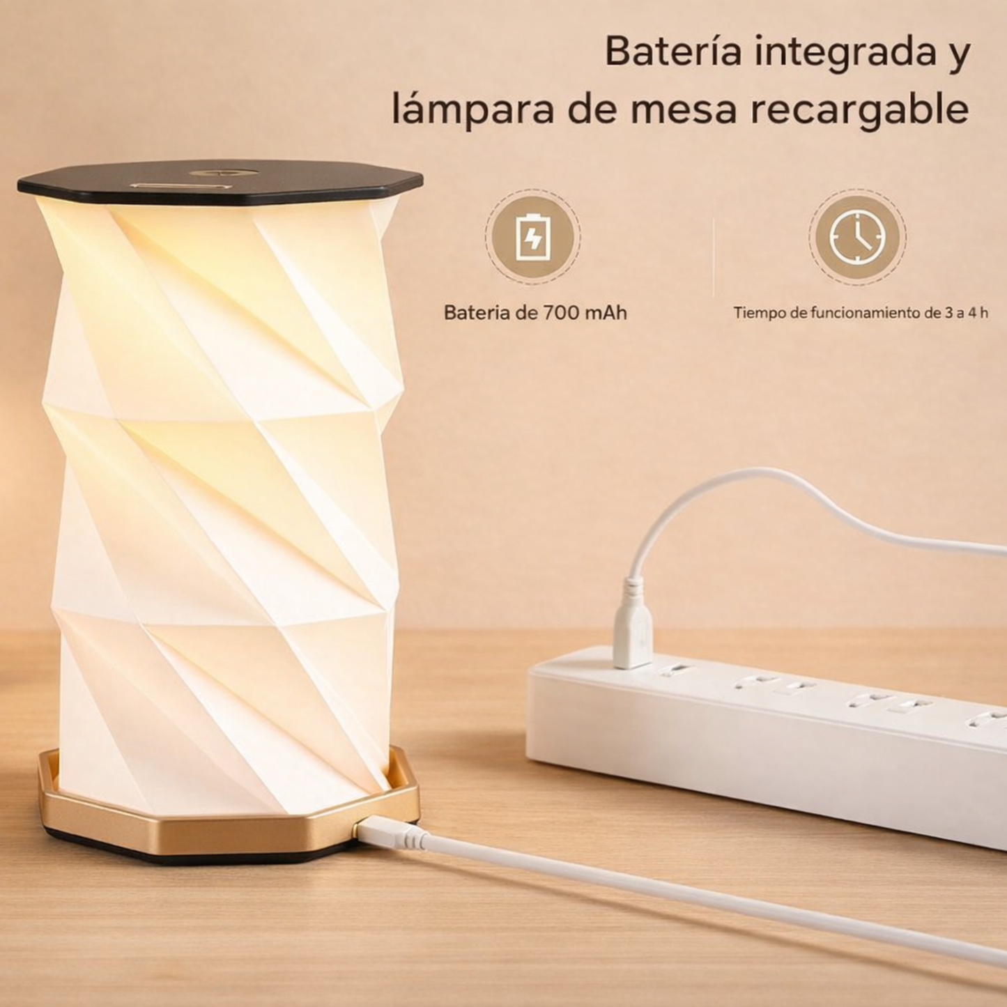 Lampara portátil plegable